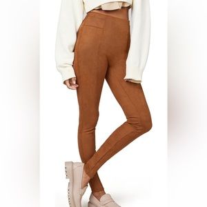 Spanx high waisted faux suede legging